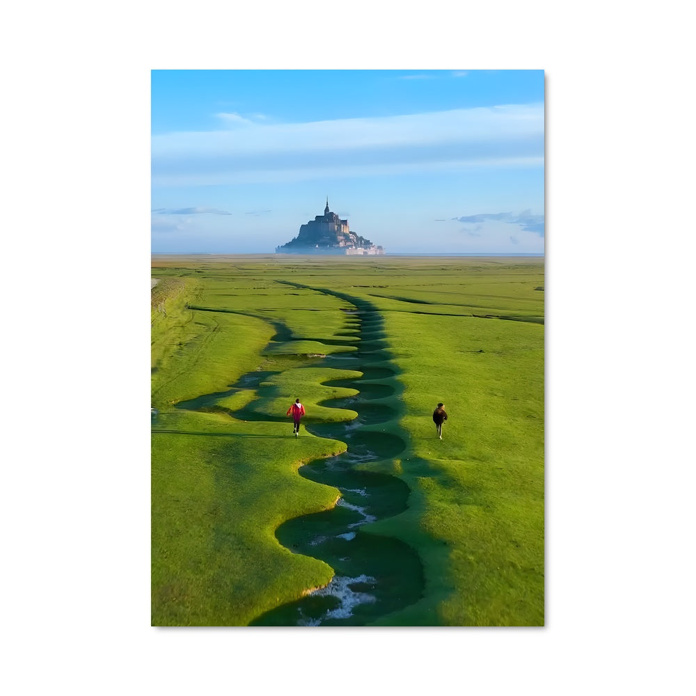 Poster Mont Saint-Michel: Éclat Céleste