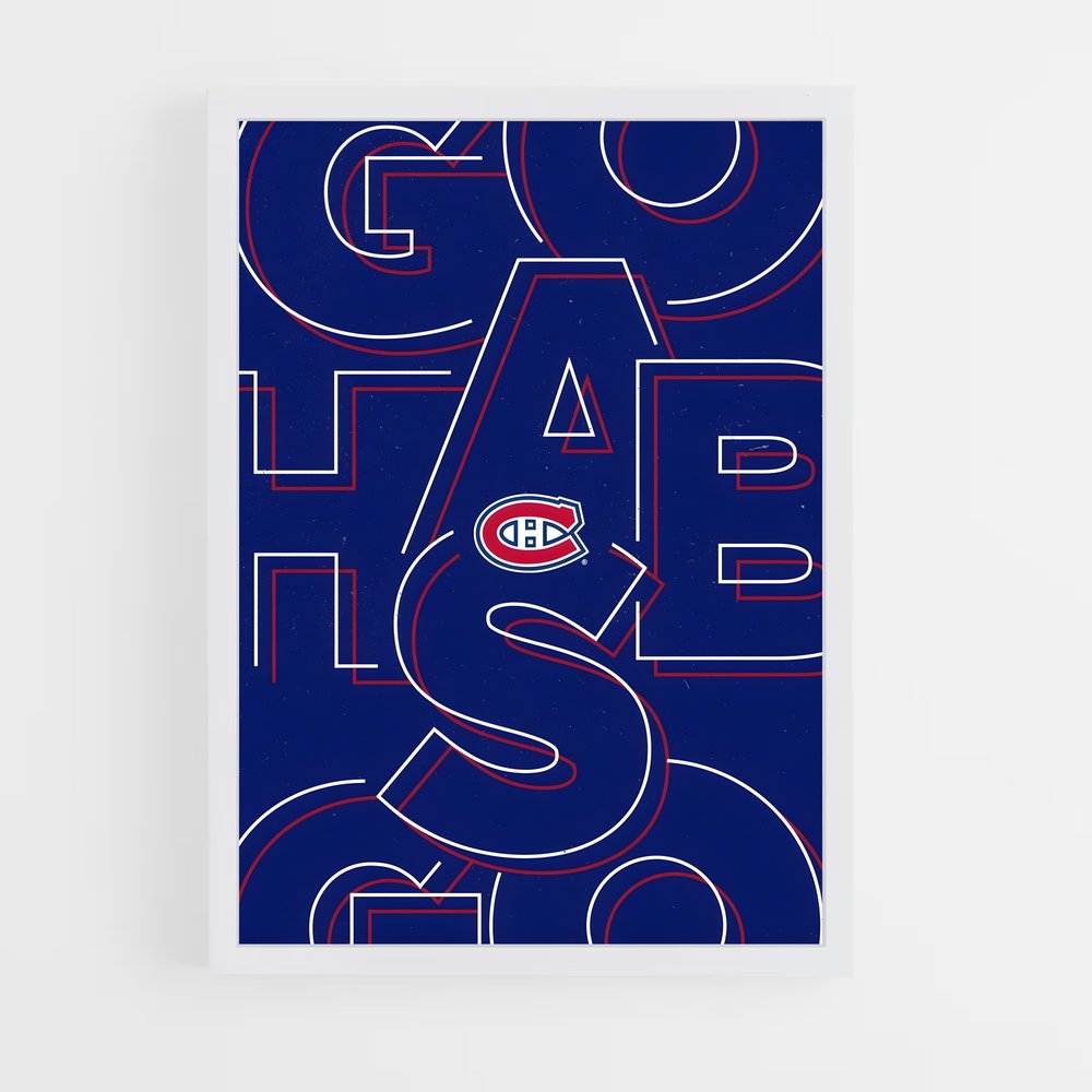 ap-montreal canadiens-4 cadre Blanc