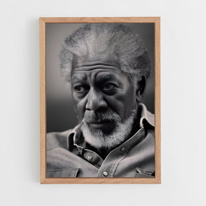 ap-morgan freeman-13 cadre Bois clair