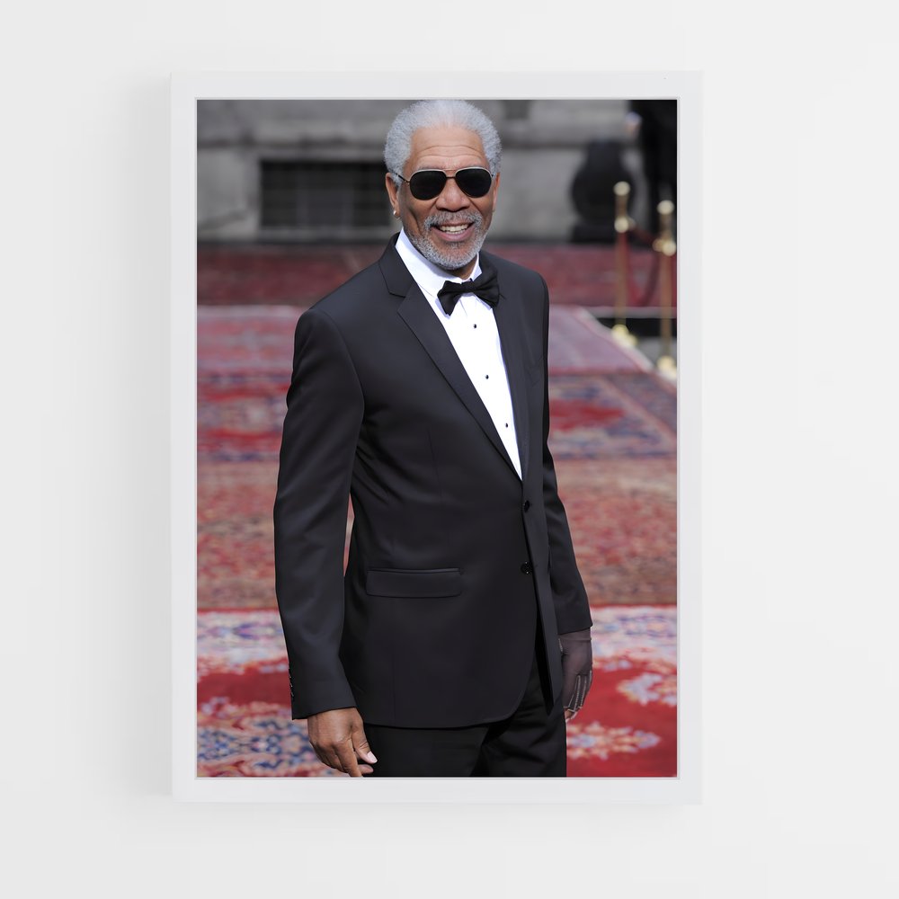 ap-morgan freeman-7 cadre Blanc