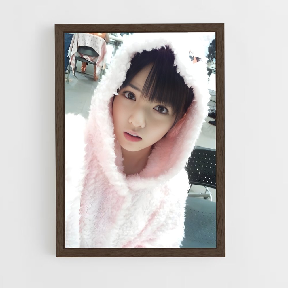 ap-morning musume-5 cadre Bois foncé