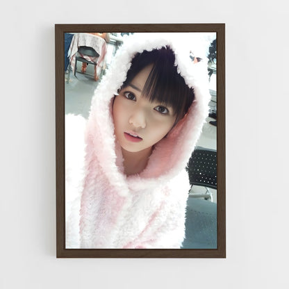 ap-morning musume-5 cadre Bois foncé
