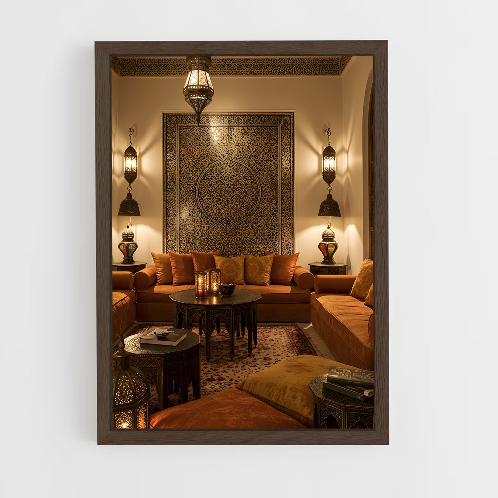ap-moroccan-2 cadre Bois foncé