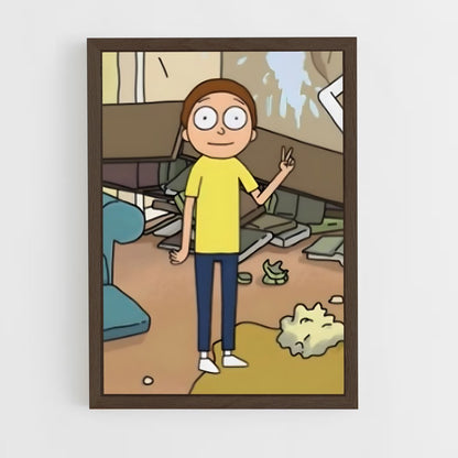 ap-morty smith-1 cadre Bois foncé