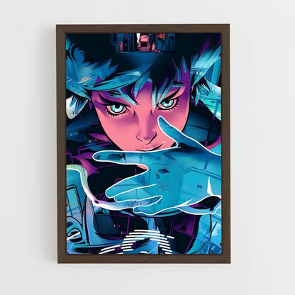 ap-motoko kusanagi-14 cadre Bois foncé