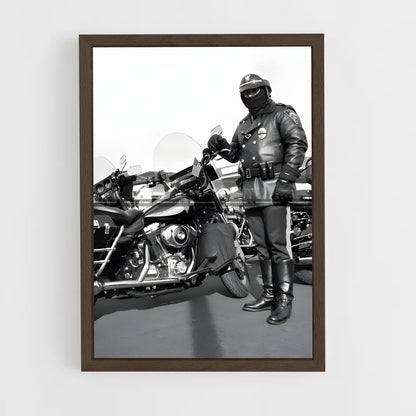 ap-motorcycle cop-2 cadre Bois foncé
