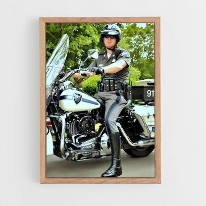 ap-motorcycle cop-3 cadre Bois clair