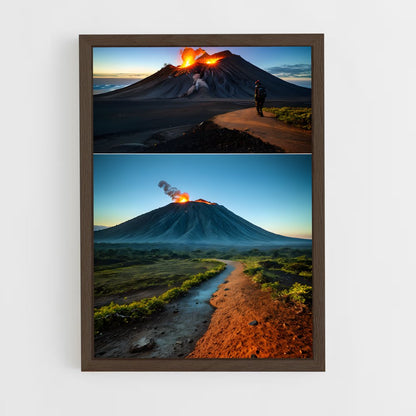 ap-mount yasur volcano-1 cadre Bois foncé
