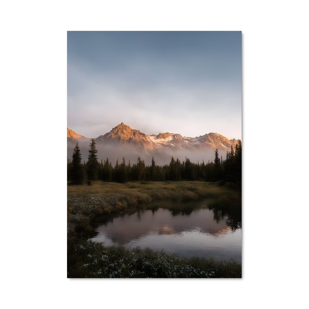 Poster Mountain lake 97038