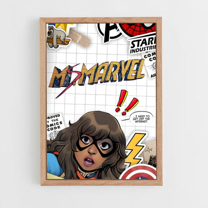 ap-ms marvel-7 cadre Bois clair