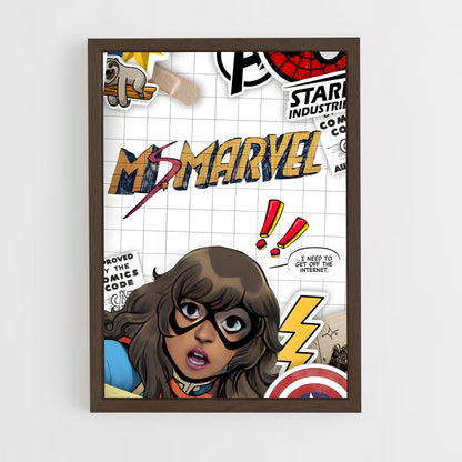 ap-ms marvel-7 cadre Bois foncé