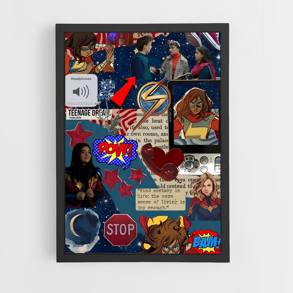 ap-ms marvel-8 cadre Noir