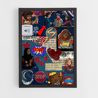 ap-ms marvel-8 cadre Noir