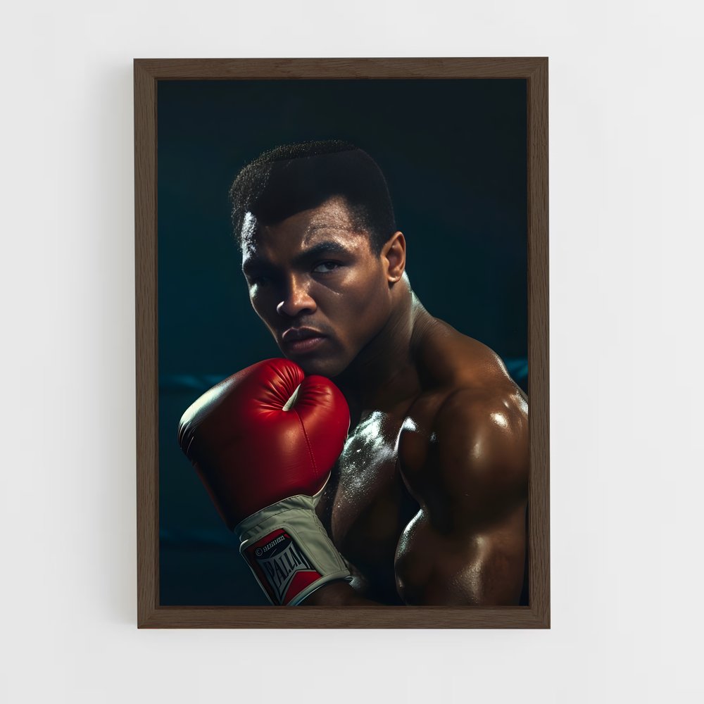 ap-muhammad ali-1 cadre Bois foncé