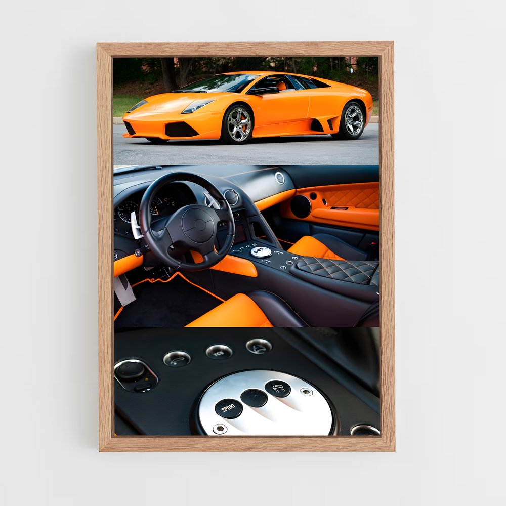 ap-murcielago lp640-5 cadre Bois clair