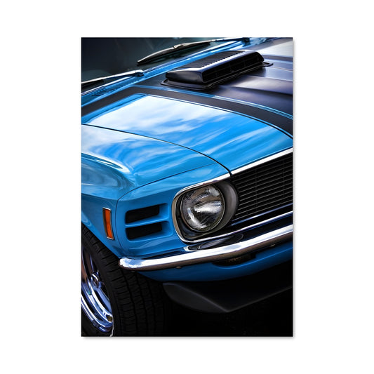 Poster Mustang Blue Thunder