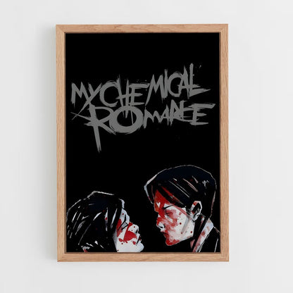 ap-my chemical romance-3 cadre Bois clair