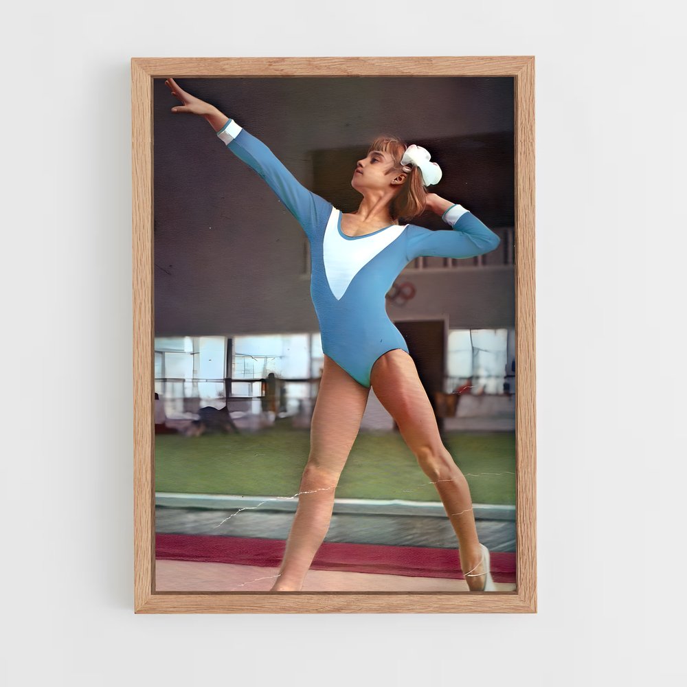 ap-nadia comaneci-6 cadre Bois clair