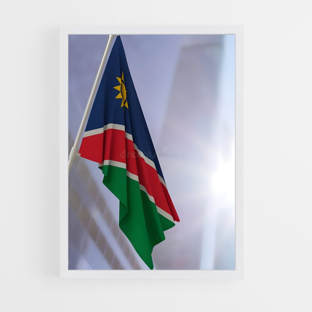 ap-namibia flag-1 cadre Blanc