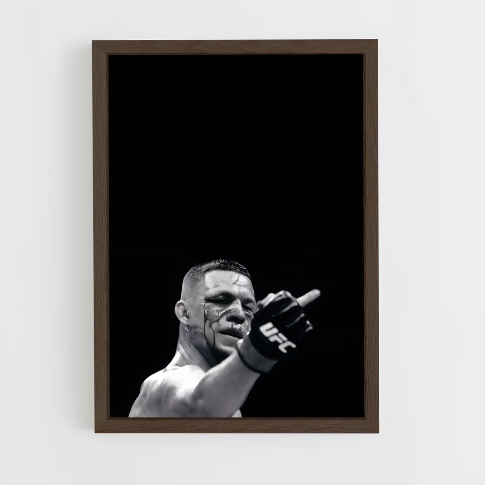 ap-nate diaz-8 cadre Bois foncé