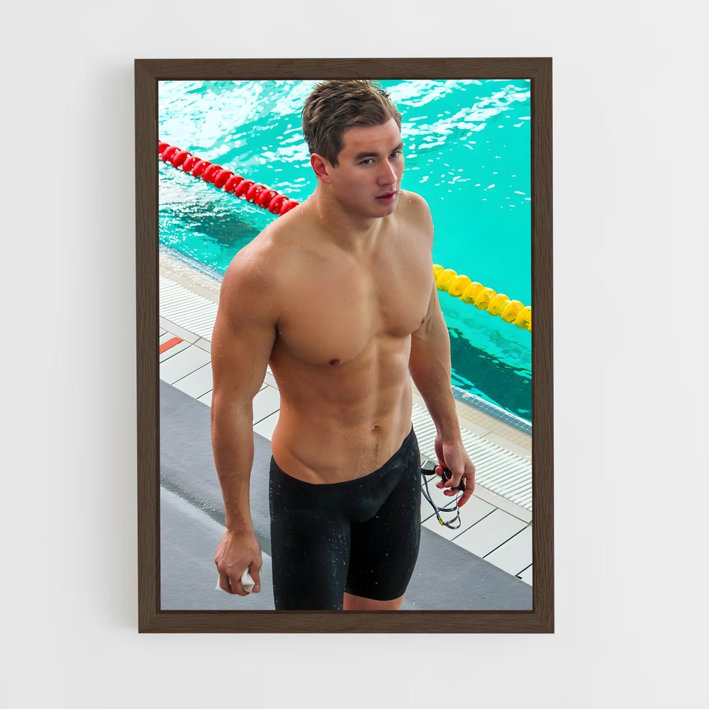 ap-nathan adrian-1 cadre Bois foncé