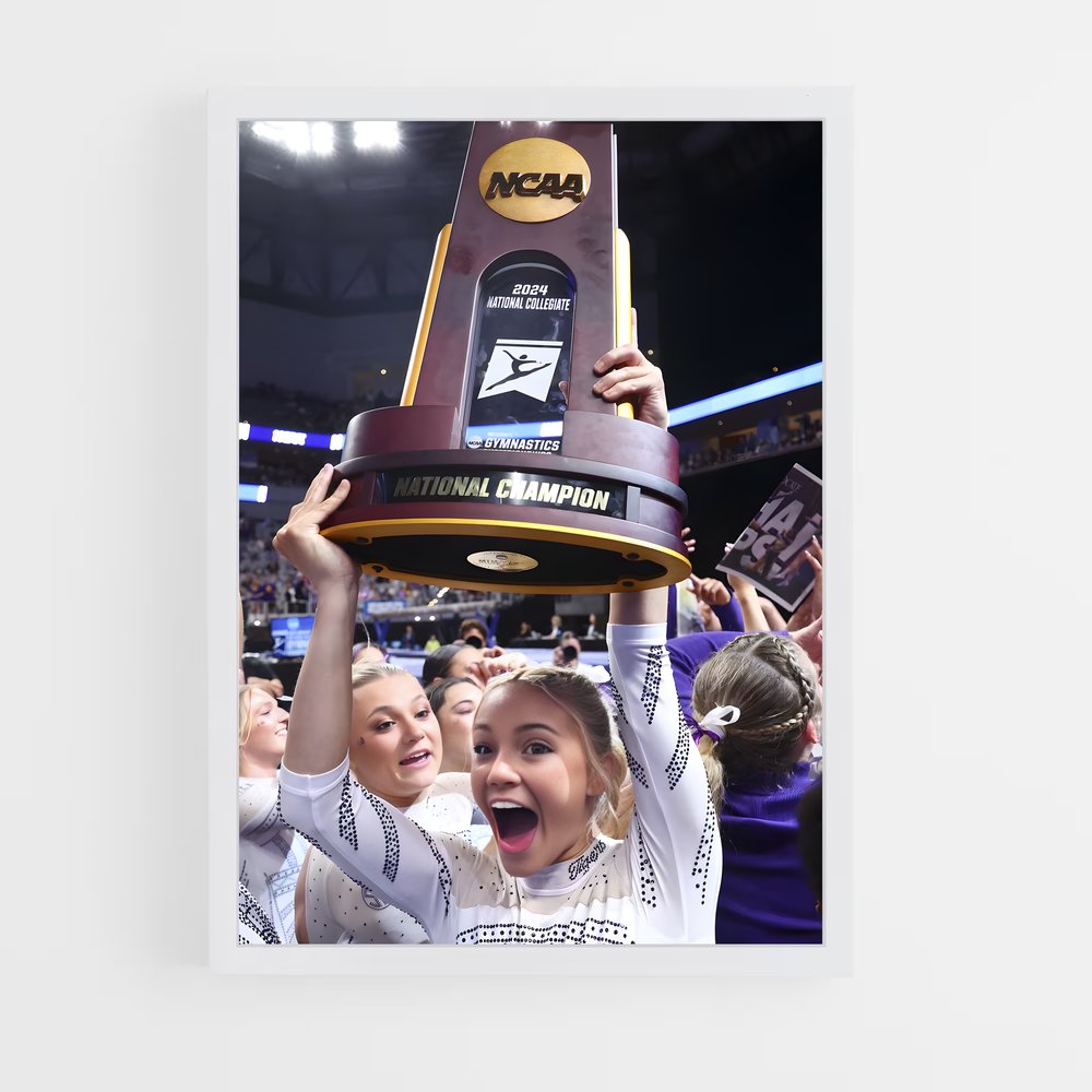 ap-ncaa championships gymnastics-1 cadre Blanc
