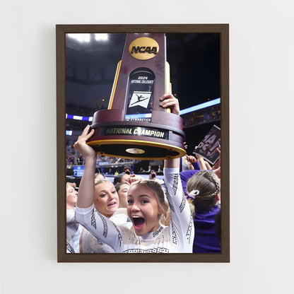 ap-ncaa championships gymnastics-1 cadre Bois foncé
