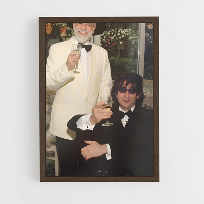 ap-neil gaiman-3 cadre Bois foncé