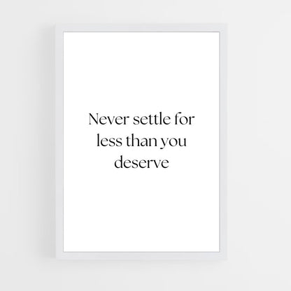 ap-never settle-2 cadre Blanc