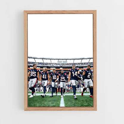 ap-new england patriots-3 cadre Bois clair