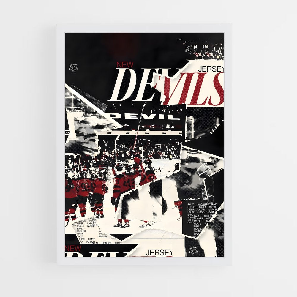 ap-new jersey devils-2 cadre Blanc