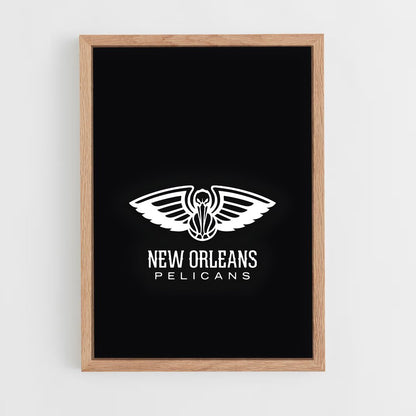 ap-new orleans pelicans-2 cadre Bois clair