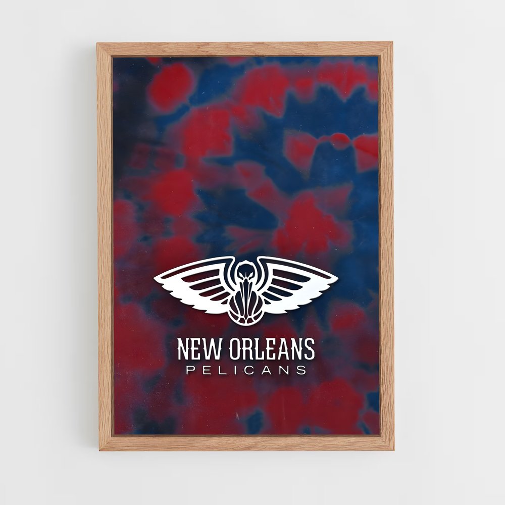 ap-new orleans pelicans-4 cadre Bois clair