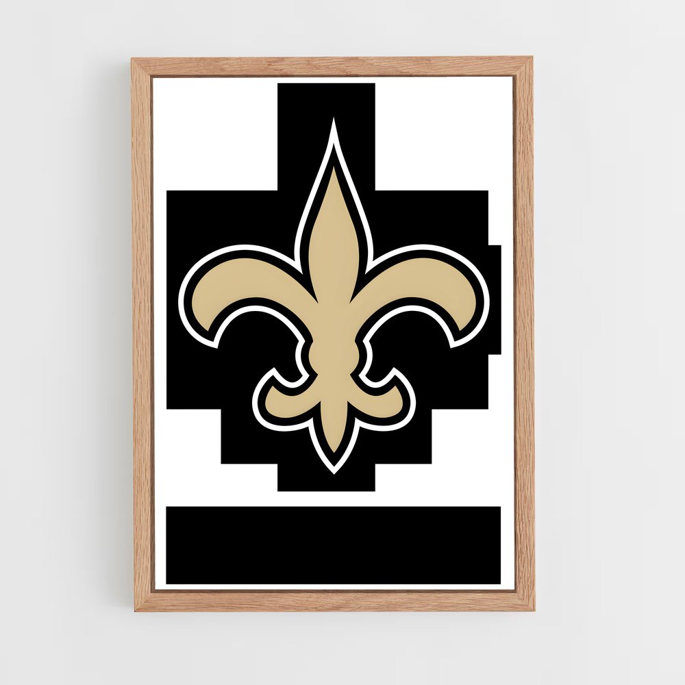 ap-new orleans saints-2 cadre Bois clair