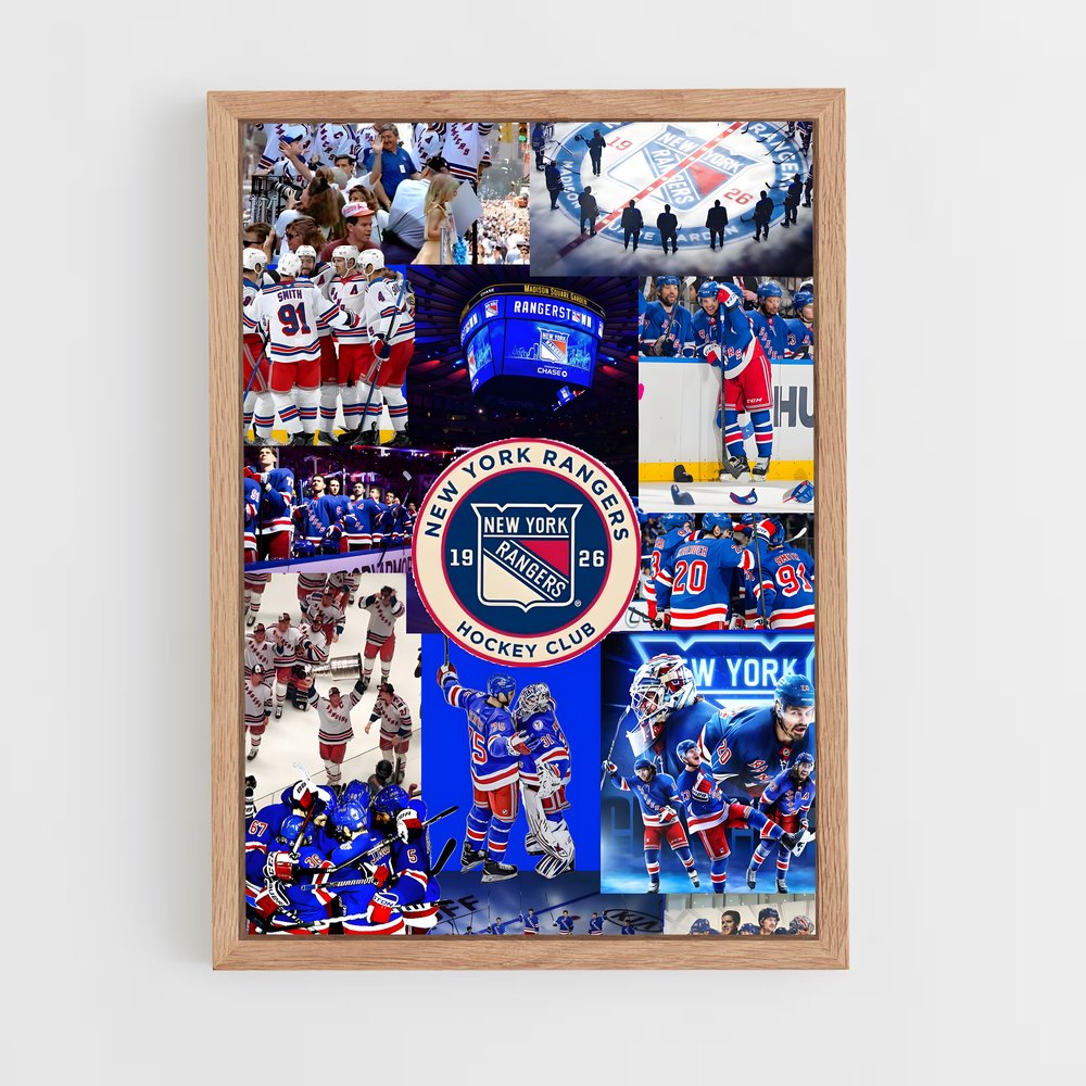 ap-new york rangers-1 cadre Bois clair