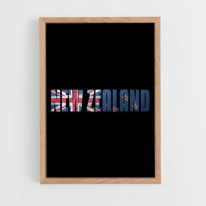 ap-new zealand flag-2 cadre Bois clair