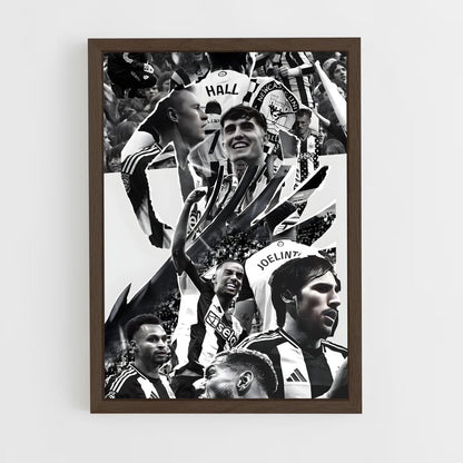 ap-newcastle united fc-3 cadre Bois foncé