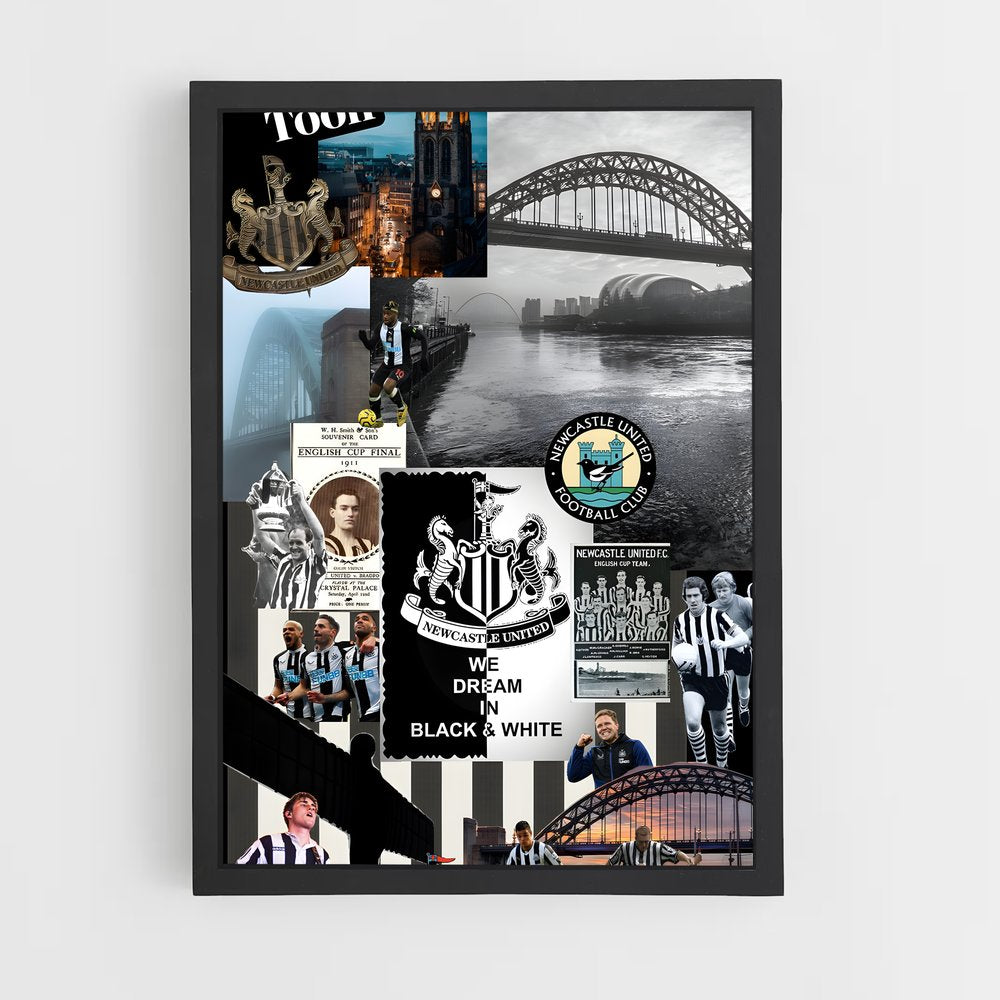 ap-newcastle united fc-4 cadre Noir