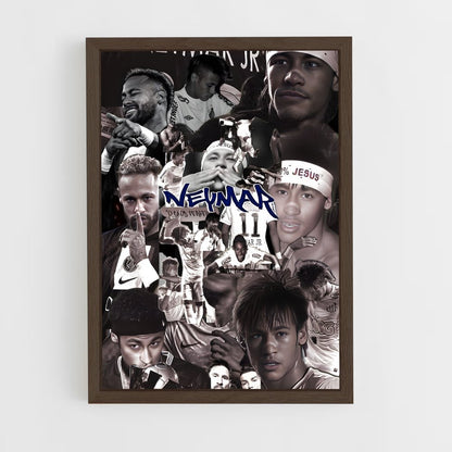 ap-neymar-10 cadre Bois foncé