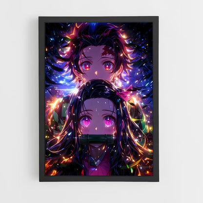 ap-nezuko kamado-6 cadre Noir