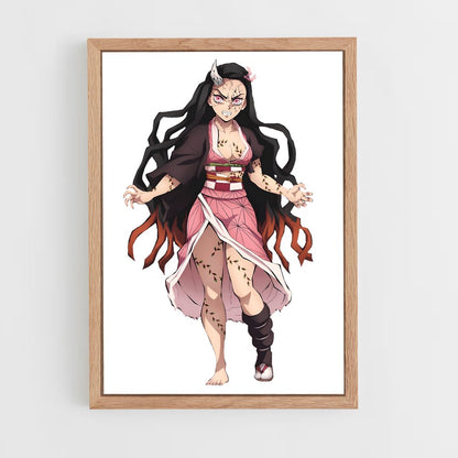 ap-nezuko kamado-8 cadre Bois clair