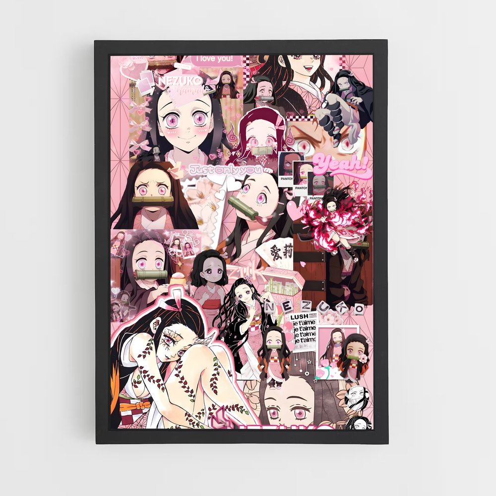 ap-nezuko kamado-9 cadre Noir