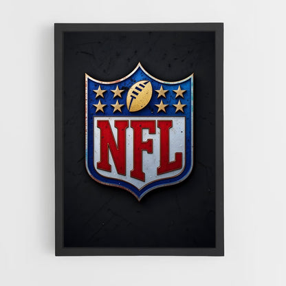ap-nfl flag-2 cadre Noir