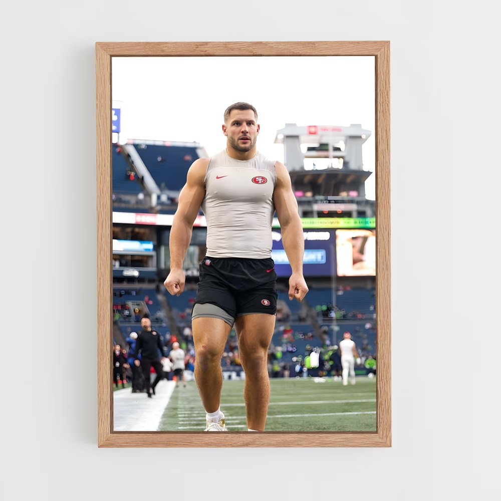 ap-nick bosa-1 cadre Bois clair