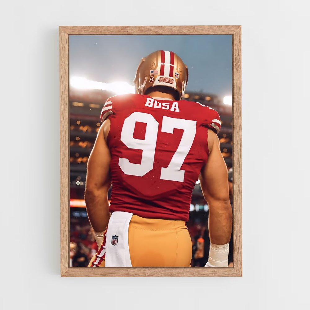 ap-nick bosa-2 cadre Bois clair
