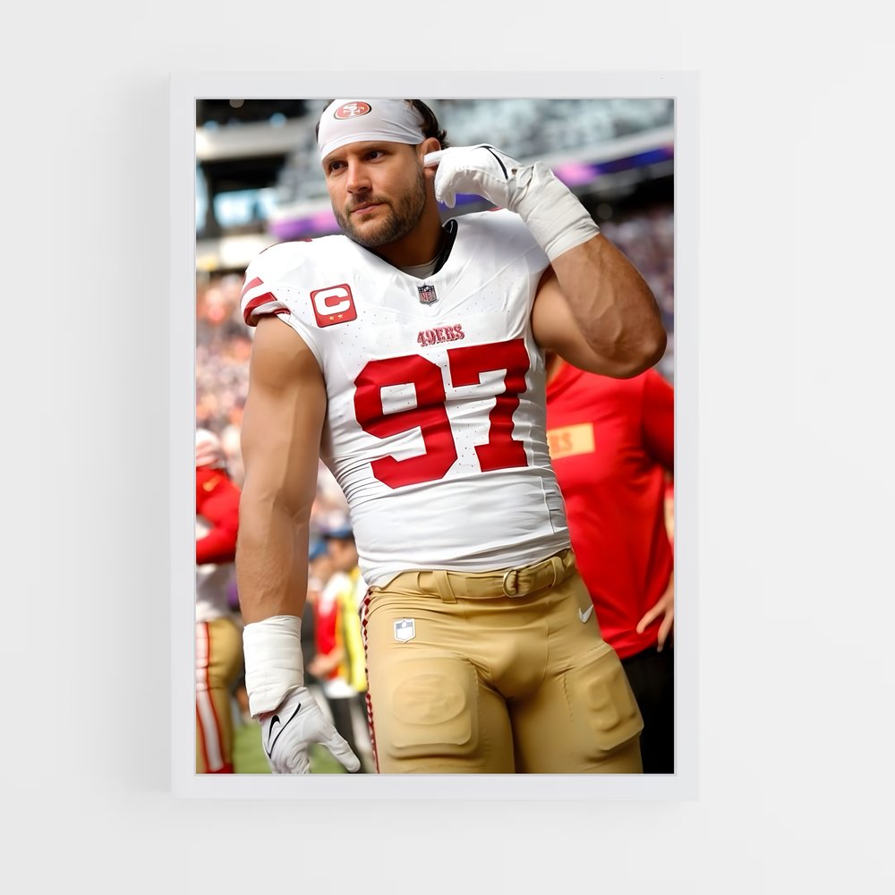 ap-nick bosa-6 cadre Blanc