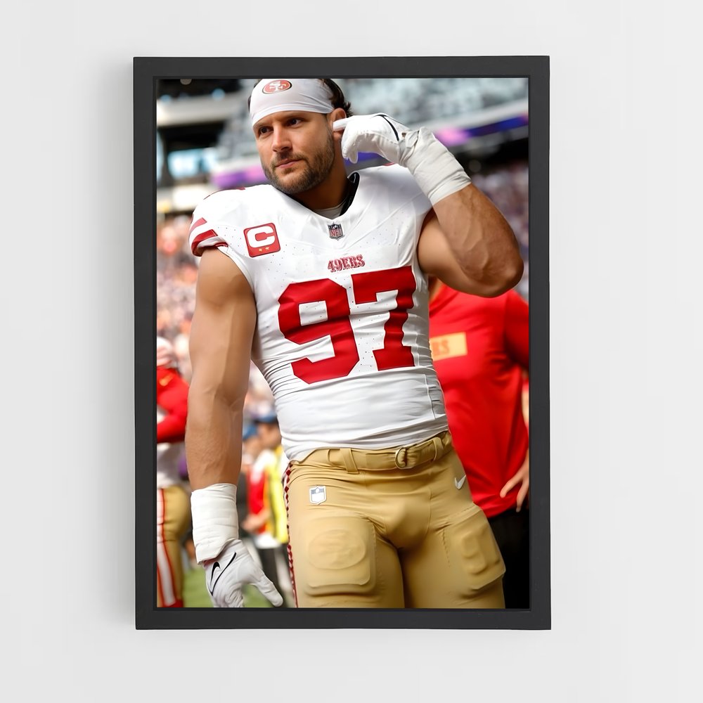 ap-nick bosa-6 cadre Noir