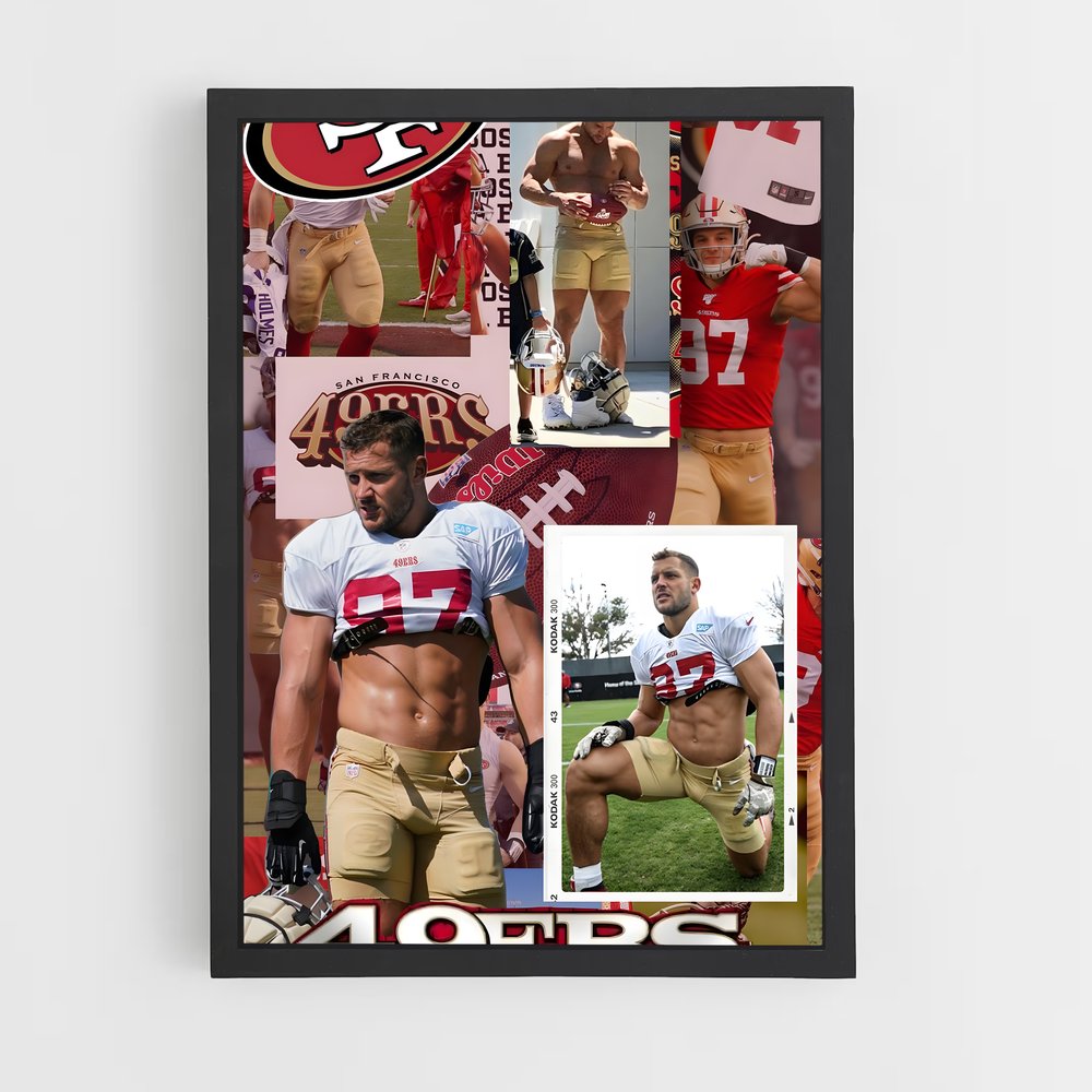 ap-nick bosa-7 cadre Noir