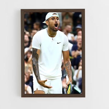 ap-nick kyrgios-1 cadre Bois foncé