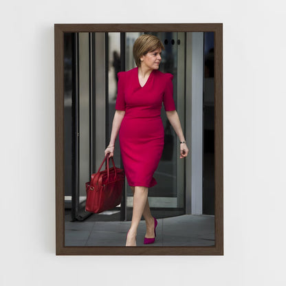 ap-nicola sturgeon-2 cadre Bois foncé